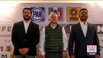 PRI, PAN y PRD alistan coalición por el Edomex
