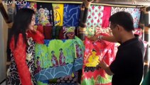 Perajin Batik Produksi Motif Bunga Sakura Ini Tembus Ekspor