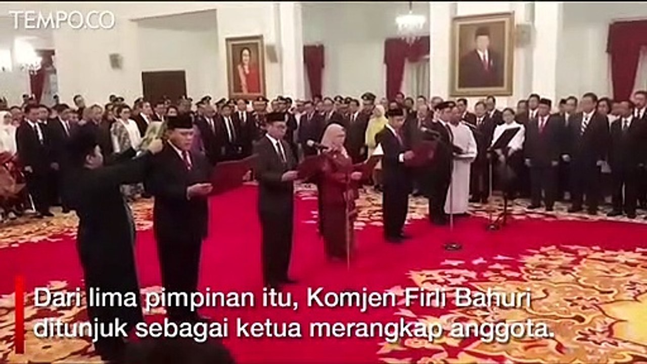 Firli Bahuri Resmi Jadi Pimpinan KPK