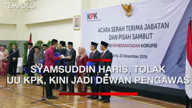 Syamsuddin Haris, Tolak UU KPK, Kini Jadi Dewan Pengawas