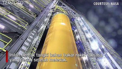 Boom! Detik-detik Tangki Roket Raksasa NASA Pecah