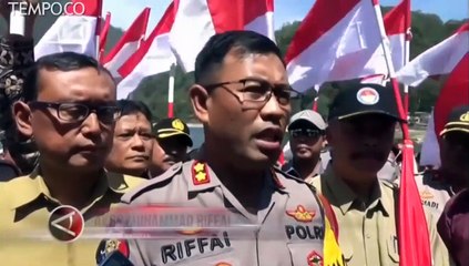 Parade Merah Putih TNI Polri di Telaga Sarangan