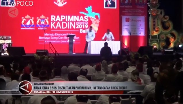 Ignasius Jonan dan Susi Pudjiastuti akan Jadi Pimpinan BUMN, Ini Kata Erick Thohir