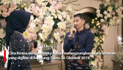 Kebahagiaan di Lamaran Citra Kirana dan Rezky Aditya