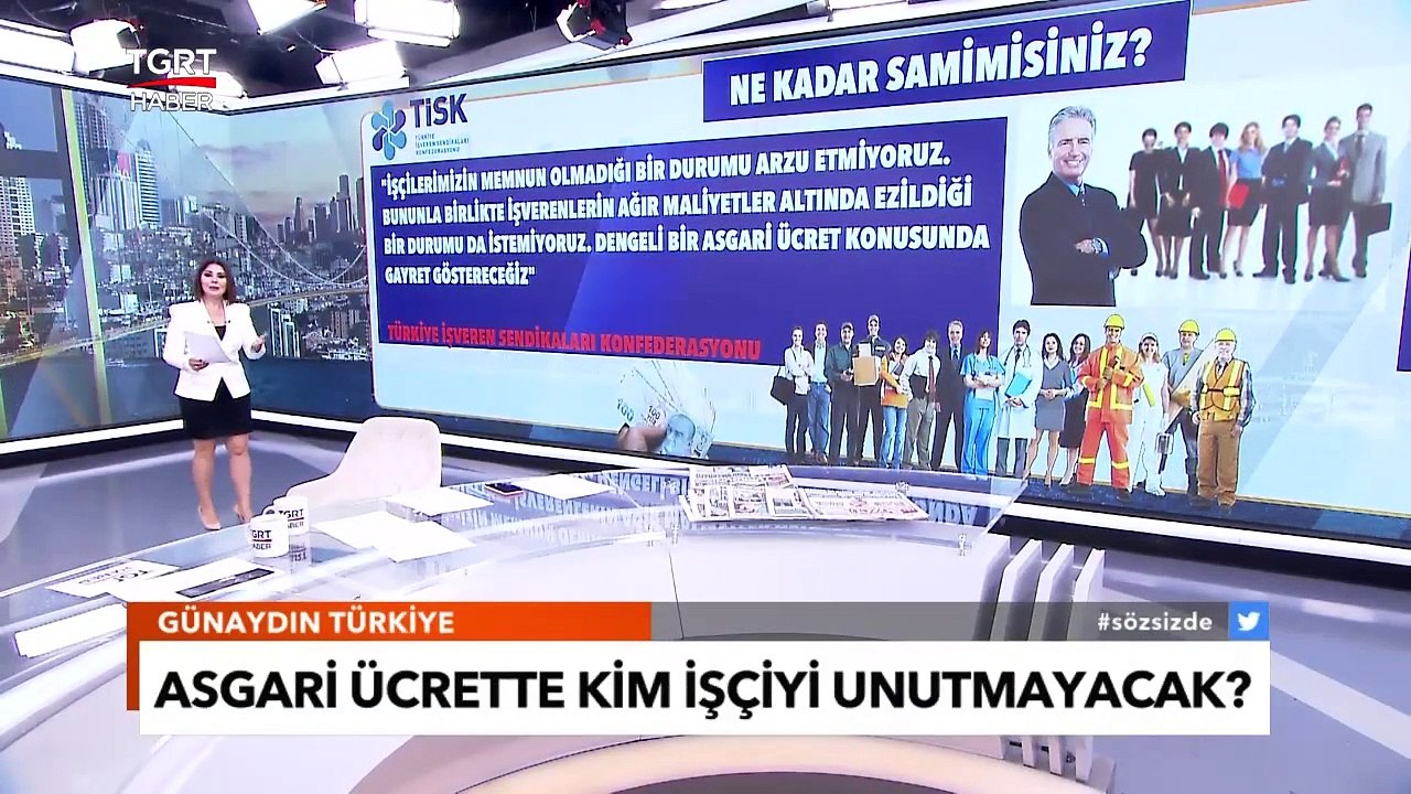 TİSK'ten Asgari Ücret Açıklaması: :Dengeli Asgari Ücret Konusunda Gayret Göstereceğiz  - TGRT Haber