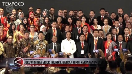 Proyek BUMN, Jokowi Minta Erick Thohir Libatkan HIPMI