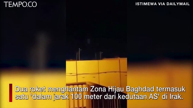 Balas Dendam Iran Berlanjut, 2 Rudal Menghantam Zona Hijau Baghdad