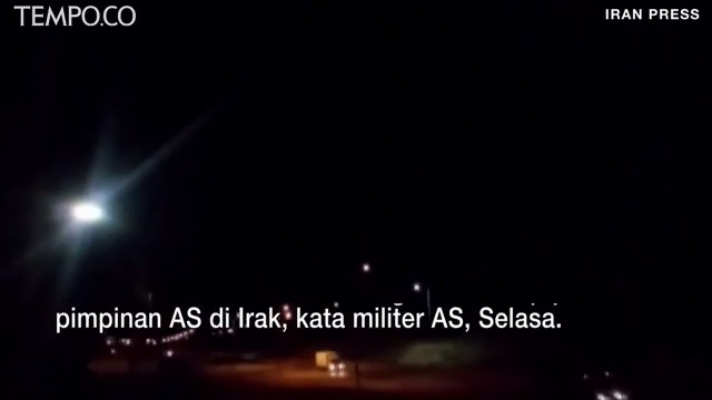 Balas Dendam Dimulai, Iran Bombardir Pangkalan Udara AS di Irak