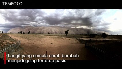 Dahsyatnya Badai Pasir Menerjang Kota-kota di Australia