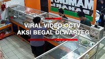 Aksi Begal di Warteg Mamoka Ciledug Terekam CCTV