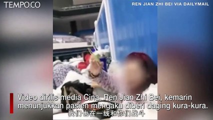 Pasien Virus Corona Mengaku Diberi Menu Makan, Termasuk Daging Kura-kura