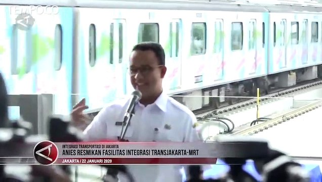 Diresmikan Anies, Koridor 1 dan 13 TransJakarta-MRT Bergabung