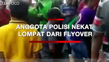 Berseragam Polisi, Pria Ini Lompat Dari Flyover Jamin Ginting