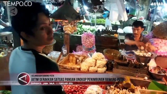 Satgas Pangan Ungkap Penimbunan Bawang Putih