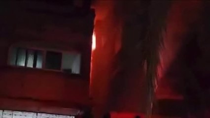 Dramático incendio en la Franja de Gaza