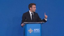 Emmanuel Macron au sommet de l'Apec: 