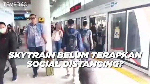 Wabah Corona, Skytrain Bandara Soetta Belum Ada Social Distancing