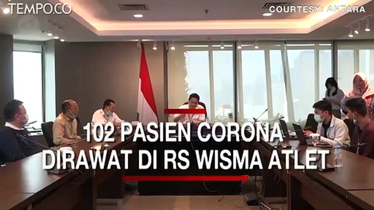 102 Pasien Corona Dirawat di RS Darutat Wisma Atlet