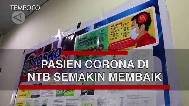 Pasien Positif COVID-19 di NTB Semakin Membaik