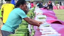 Pemkot Jayapura Pecahkan Rekor MURI Penyajian Papeda Terpanjang