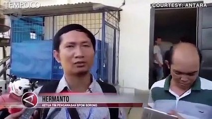 Download Video: BPOM Sorong Segel Ribuan Kardus Minuman Kedaluarsa