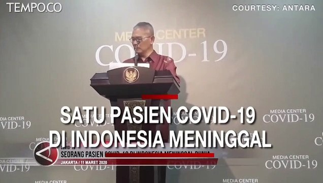 Seorang Pasien COVID-19 di Indonesia Meninggal Dunia