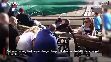 Sebuah Taman di London Ditutup Usai 3000 Orang Berkunjung Abaikan Lockdown