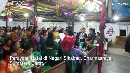 Begini Pengamanan Misa Natal di Dharmasraya yang Berlangsung Khidmat