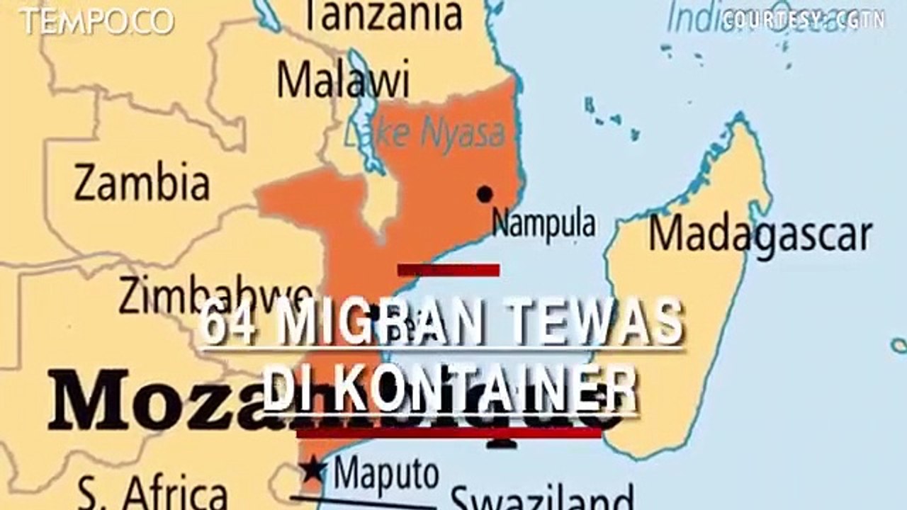 64 Migran Ditemukan Tewas di Kontainer di Mozambik