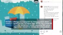 Benarkah BNPB Galang Donasi untuk Uang Kas Indonesia di Instagram? Cek Faktanya