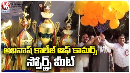 Avinash College Of Commerce Conducts Sports Meet To Students | Hyderabad | V6 News