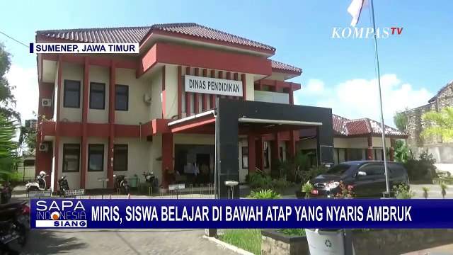 Miris! Siswa SDN Sabuntan 3 Belajar di Bawah Kondisi Atap yang Nyaris Ambruk