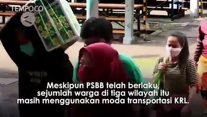 Dampak PSBB Bodebek terhadap Jumlah Penumpang KRL