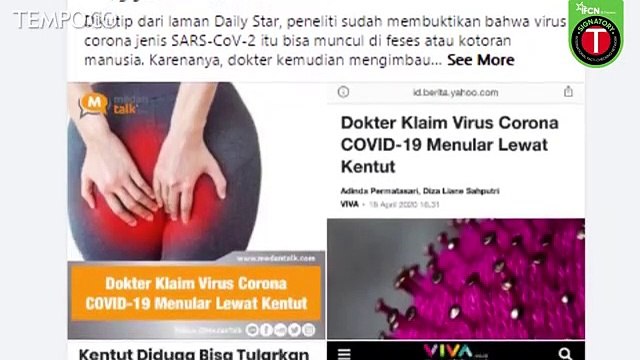 [Cek Fakta] Benarkah Virus Corona Covid-19 Bisa Menular Lewat Kentut?