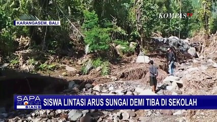 Descargar video: Banjir Bandang Merusak Sejumlah Jalan di Karangasem, Siswa Harus Sebrangi Sungai Demi ke Sekolah