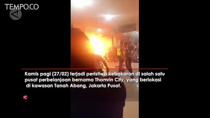 Kios di Thamrin City Terbakar