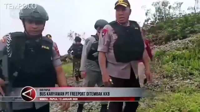 Bus Karyawan PT Freeport Ditembak KKB di Mile 52