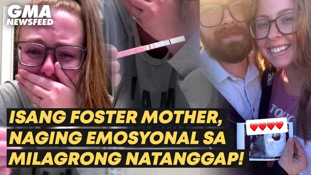 Isang foster mother, naging emosyonal sa milagrong natanggap! | GMA News Feed