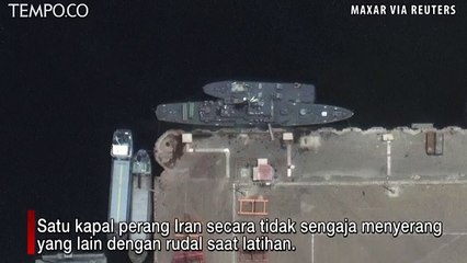 Tak Sengaja, Kapal Perang Iran Tertembak Rudal Kawan Sendiri