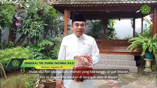 Pesan Menteri Agama Soal Pelaksanaan Shalat Idul Fitri di Rumah