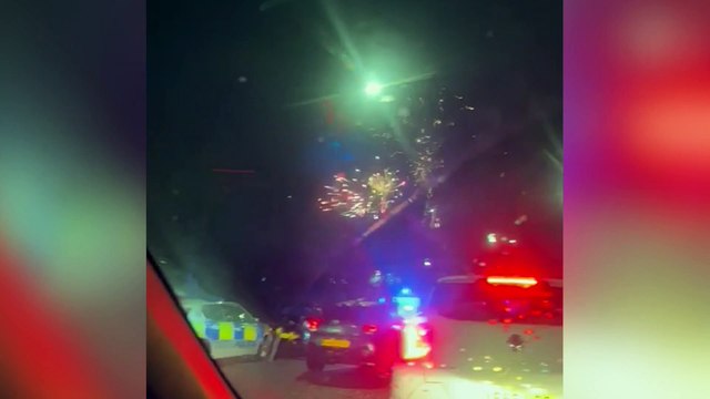 Disorder breaks out at A183 vigil as police officers attacked with fireworks