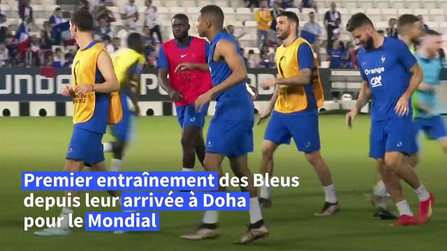 Mondial: une première séance d'entraînement animée pour les Bleus