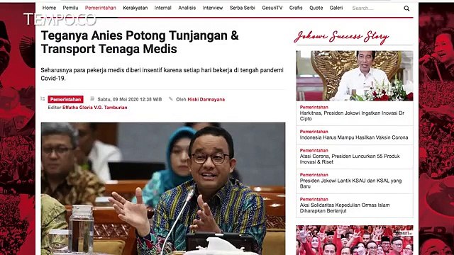Anies Potong Tunjangan Tenaga Medis saat Pandemi Covid-19 ?