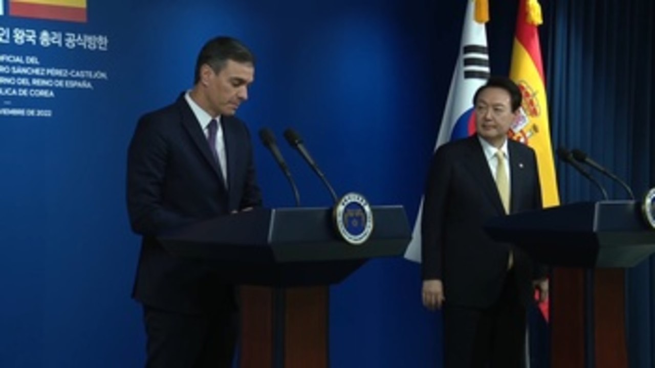 Sánchez respalda al presidente surcoreano ante los misiles de Corea del Norte