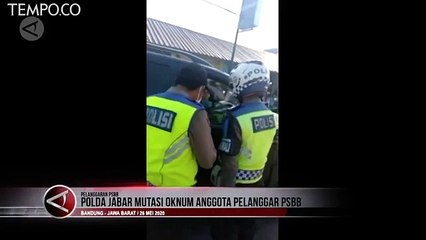 Anggota Polisi Pelanggar PSBB karena Tak Bermasker Dimutasi