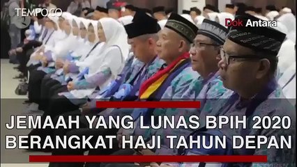 Jemaah yang Lunas BPIH 2020 Berangkat Haji Tahun Depan