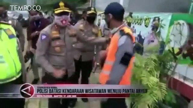 Polisi batasi kendaraan wisatawan menuju Pantai Anyer