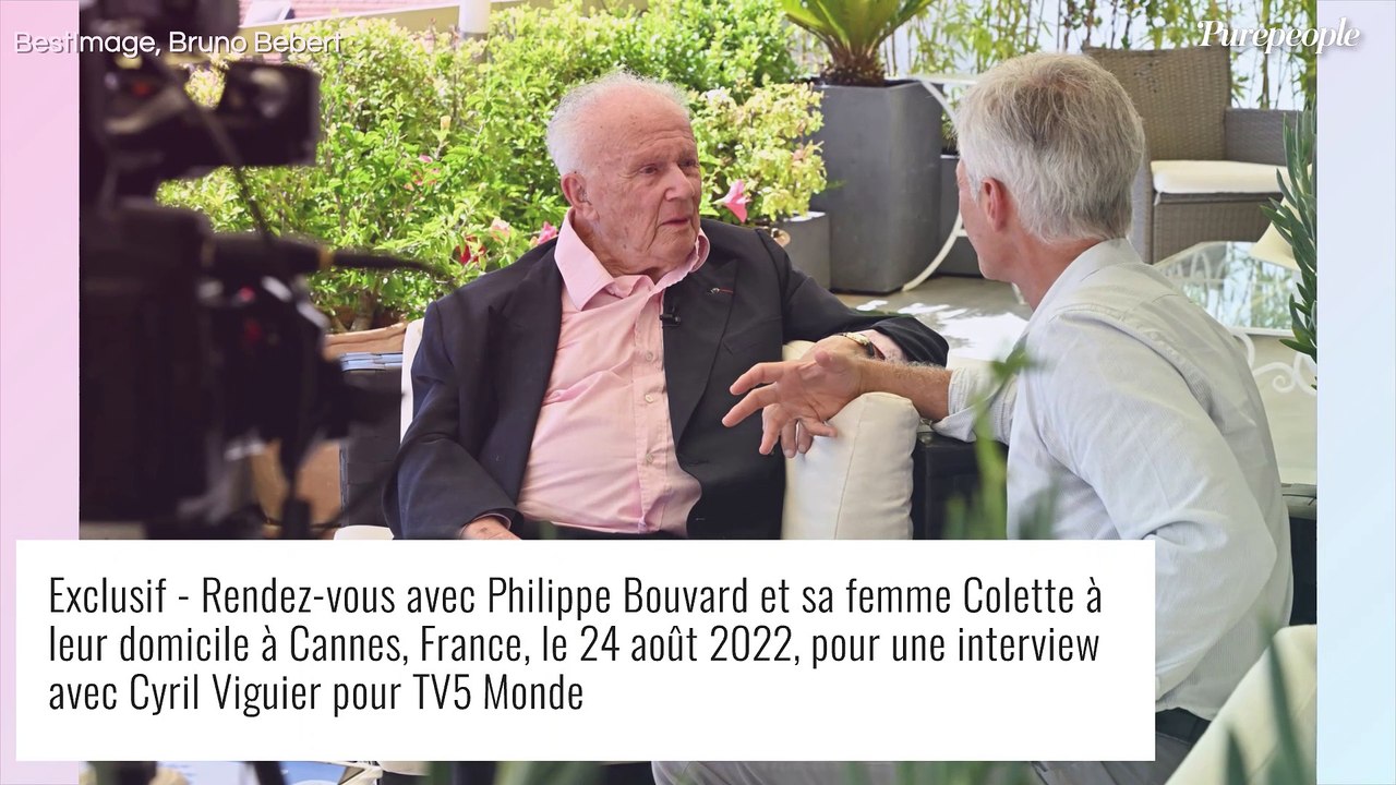 Philippe Bouvard avec sa femme Colette dans leur magnifique demeure pour un rendez-vous exceptionnel avec Cyril Viguier
