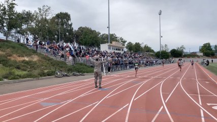 Military Reunion At Relay Race Finish Line