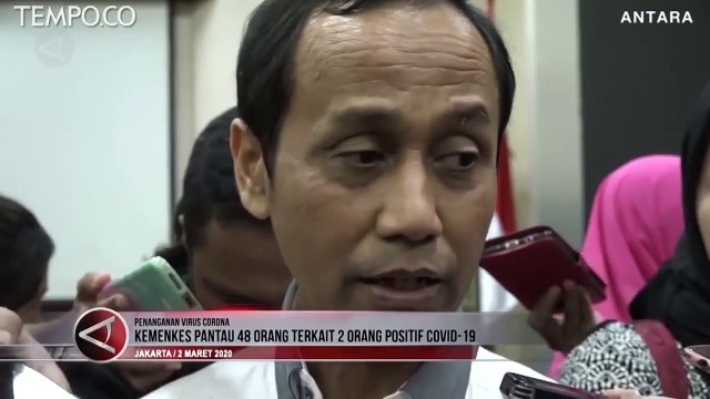 48 Orang Dipantau Kemenkes Terkait 2 Orang Positif Virus Corona
